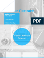 Behavior Contract - Annisa Ariyanti (1771342009)