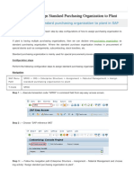 How To Assign Standard Purchasing Organization To Plant in SAP