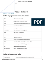 Transações Do Módulo de Payroll