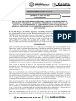 Decreto No. 0518 de 2020 de La Alcaldía de Barranquilla