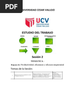 Estudio Del Trabajo: Universidad Cesar Vallejo