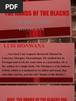 The Hands of The Blacks: Luis Bernardo Honwana