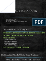 Psychotherapy Biomedical Techniques Presentation