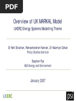 Overview of UK MARKAL Model