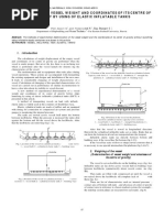 Determination of Vessel Weight and Coordinates of Its Centre of Gravity by Using of Elastic Inflatable Tanks