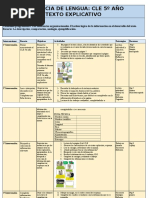 Secuencia Cle Texto Explicativo