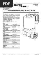 Electroválvula de Purga BCV 1 y BCV20: Descripción