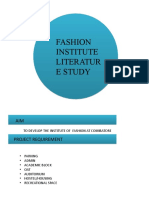 Fashion Institute Literature Study