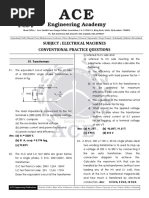 Subject: Electrical Machines Conventional Practice Questions