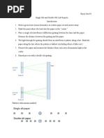 Single Slit Lab