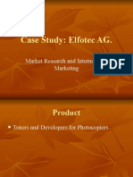 Case Study: Elfotec AG.: Market Research and International Marketing