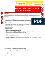 Los Signos de Interrogación y Exclamación para Sexto de Primaria