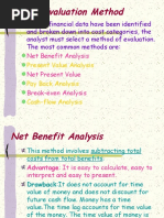 Cost Benefit Analysis