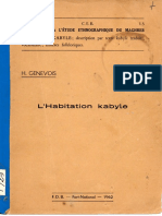 H. Genevoix, L' Habitation Kabyle, FDB, Fort-National, 1962 - Ayamun