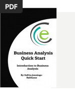 Introduction To Business Analysis