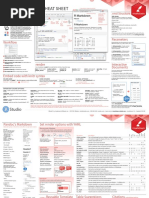 R Markdown::: Cheat Sheet