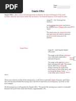 Unit: Waves Name: - Lesson 5: Doppler Effect Date