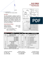 SLD-70BG2 Infrared Rejection Filter Planar Photodiode