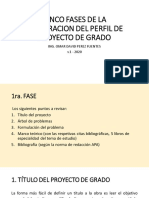 Cinco Fases para La Elaboracion Del Proyecto de Grado