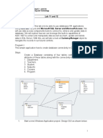 Lab 11 and 12 Objectives: Lab Task Object Oriented Programming (C++ and C#) NED University of Engineering and Technology