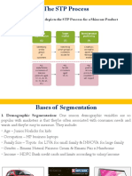 The Below Figure Depicts The STP Process For A Skincare Product