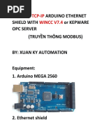 Modbus Arduino Ethernet Shield With Or Kepware Opc Server (Truyền Thông Modbus)