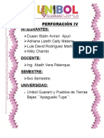 Perforación Iv Dusan Stalin Avirari Apuri Adriana Lizeth Caity Matene Luis David Rodríguez Martínez Willy Chambi