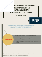 Sesion N°10 - Fundamentos Quimicos de Fusion Directa de Concentrados Sulfurados de Cobre