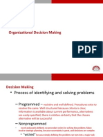 Organizational Decision Making