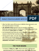 Rizal'S Tour in Europe With Viola