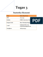 Tugas 3 Statistika Ekonomi