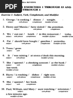 Answers For Exercises 1 Through 53 and Mini-Tests 1 Through 4