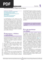 Périménopause: e La Physiopathologie À La Clinique