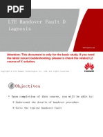 LTE Handover Fault Diagnosis