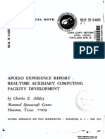 Apollo Experience Report Real-Time Auxiliary Computing Facility Development