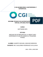 Tesina (TSD) Diplomado de Geomecánica - Alberto Michael SANCHEZ MENDOZA