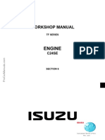 Isuzu Engine C24SE Workshop Manual