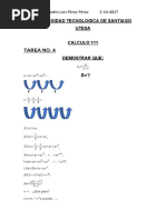 Tarea No. 4. Calculo 111