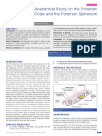 An Anatomical Study On The Foramen Ovale and The Foramen Spinosum