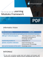 Online SHS Learning Modules Framework