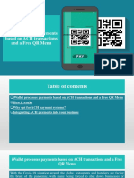 Iwallet Processes Payments Based On Ach Transactions and A Free QR Menu