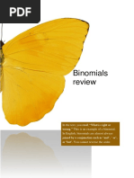 Binomials Review