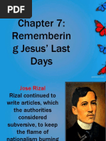 Rememberin G Jesus' Last Days