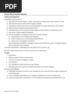 1 Moles and Stoichiometry