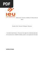 Actividad de Aprendizaje 3. Reconocer Las Reglas de Contabilidad Aplicadas en Las Operaciones Contables Llevadas A Cabo en Una Organización de Salud.