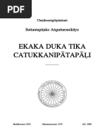 Pā I Tipi Aka. II. SUTTANTA-PITAKA. D. A GUTTARA-NIKĀYA. Vol. 15. Ekaka-Duka-Tika-Catukkanipātapā I