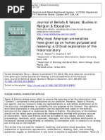 Journal of Beliefs & Values: Studies in Religion & Education