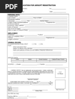 Application For Airsoft Registration