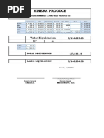 Minera Produce: Valor Liquidacion S/154,829.83