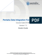 Pentaho Data Integration Fundamentals: Course Code DI1000 7.0